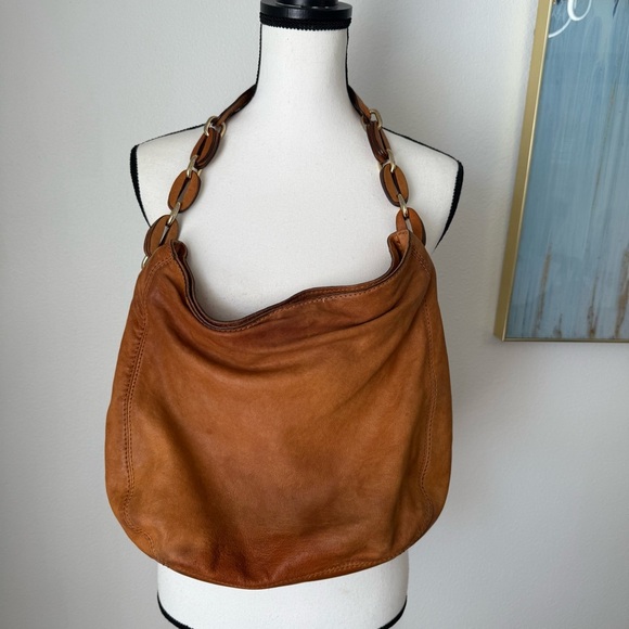 Michael Kors Brown Soft leather Hobo Classic Women’s Handbag Office Everyday - Picture 1 of 9